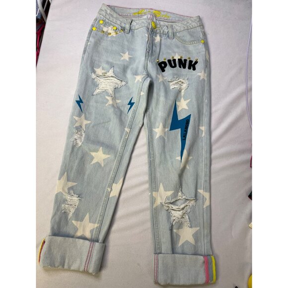 womens size 26 lalabobo capri jeans - Picture 1 of 6